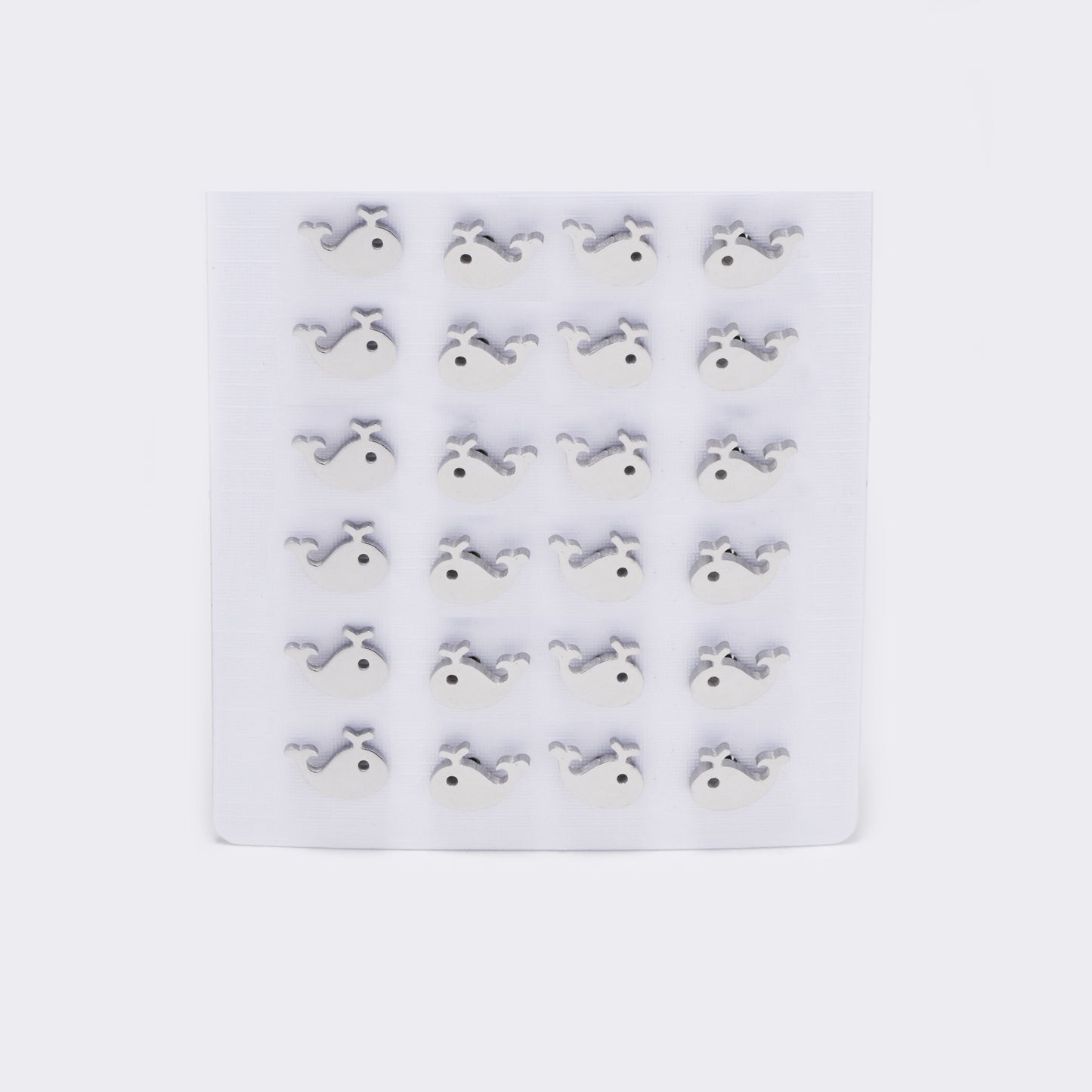 Stainless steel 12 pack whale studs - SSYPK5390