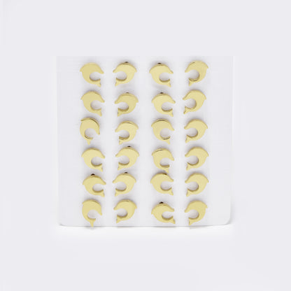 Stainless steel 12 pack dolphin studs - SSYPK5391
