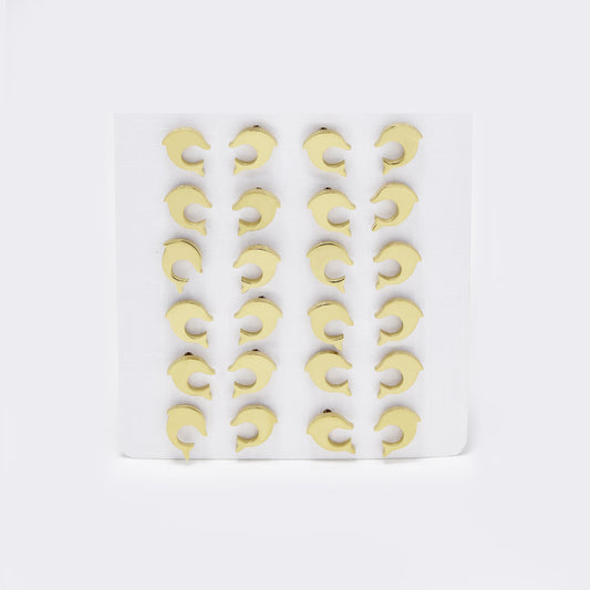 Stainless steel 12 pack dolphin studs - SSYPK5391