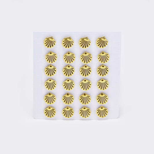 Stainless steel 12 pack cutout shell studs - SSYPK5394