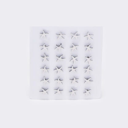 Stainless steel 12 pack starfish studs - SSYPK5395