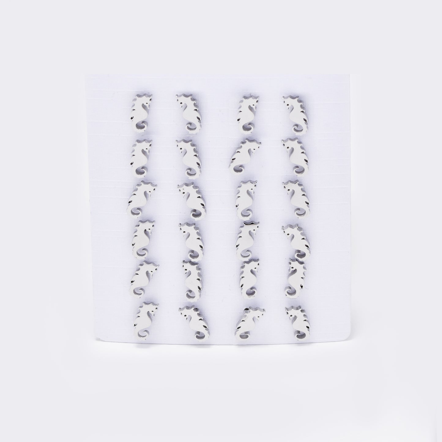 Stainless steel 12 pack sea horse studs - SSYPK5396