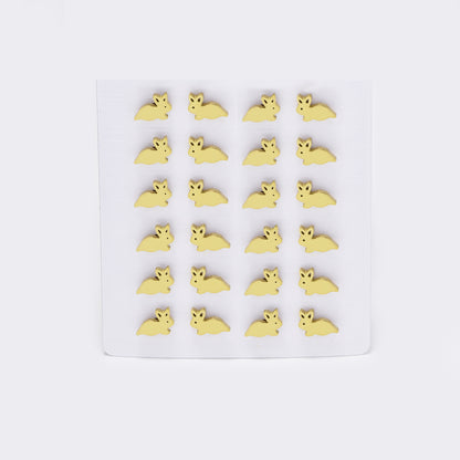 Stainless steel 12 pack bunny studs - SSYPK5399