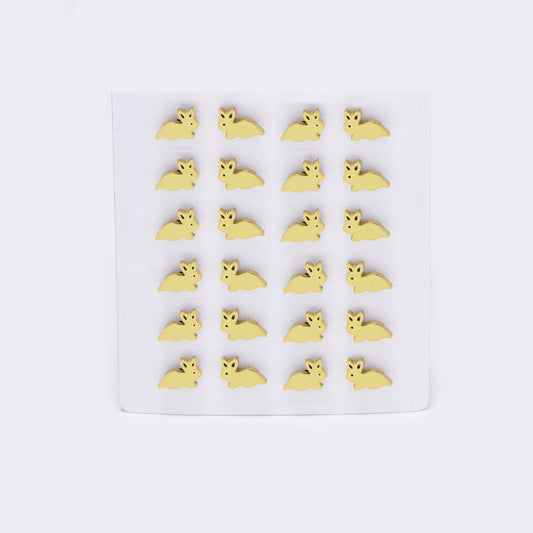 Stainless steel 12 pack bunny studs - SSYPK5399