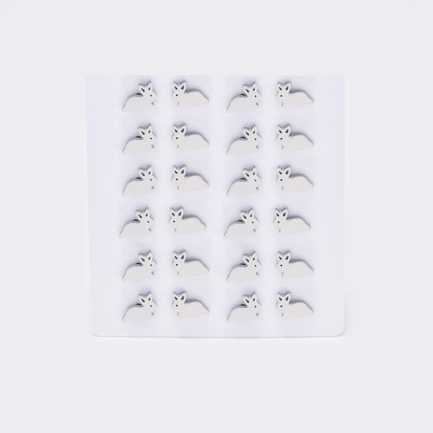 Stainless steel 12 pack bunny studs - SSYPK5399