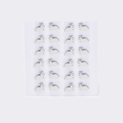 Stainless steel 12 pack bunny studs - SSYPK5399