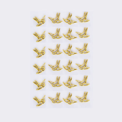 Stainless steel 12 pack cutout bird studs - SSYPK5403