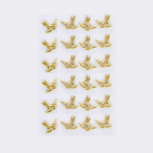 Stainless steel 12 pack cutout bird studs - SSYPK5403