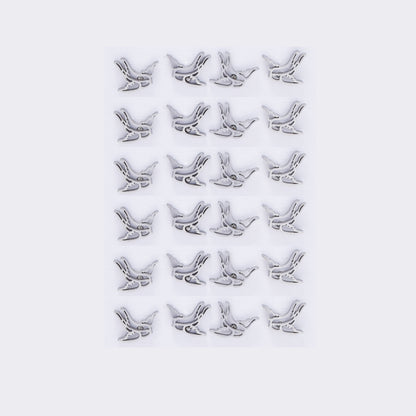 Stainless steel 12 pack cutout bird studs - SSYPK5403