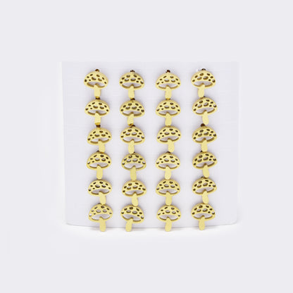 Stainless steel 12 pack mushroom studs - SSYPK5405