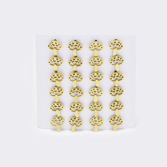 Stainless steel 12 pack mushroom studs - SSYPK5405