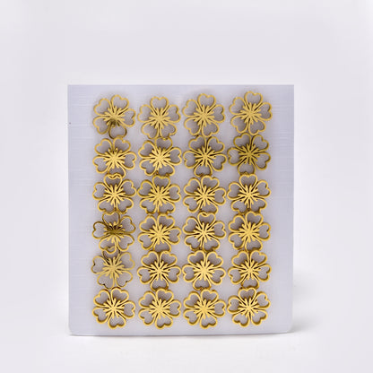 Stainless steel 12 pack daisy studs - SSYPK5413