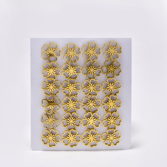 Stainless steel 12 pack daisy studs - SSYPK5413