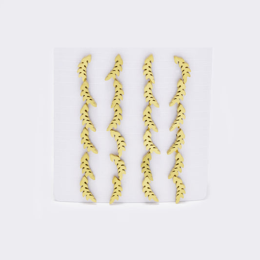 Stainless steel 12 pack leafy branch studs - SSYPK5416