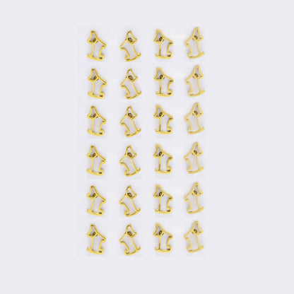 Stainless steel 12 pack scotty dog studs - SSYPK5418