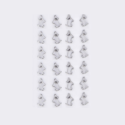Stainless steel 12 pack scotty dog studs - SSYPK5418