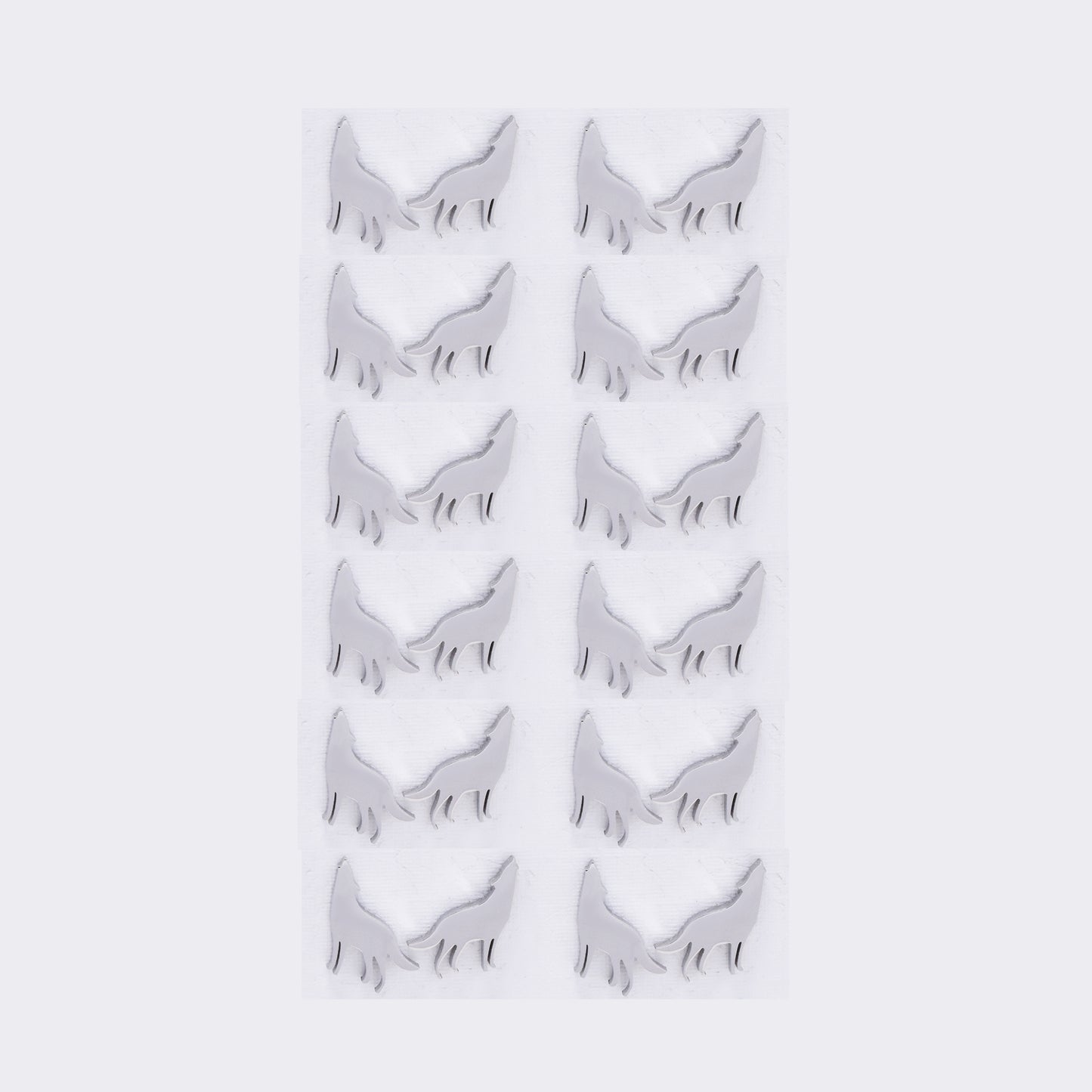 Stainless steel 12 pack wolf studs - SSYPK5420