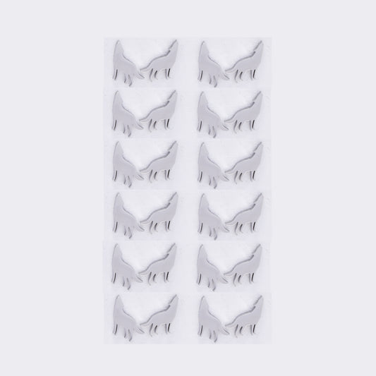 Stainless steel 12 pack wolf studs - SSYPK5420