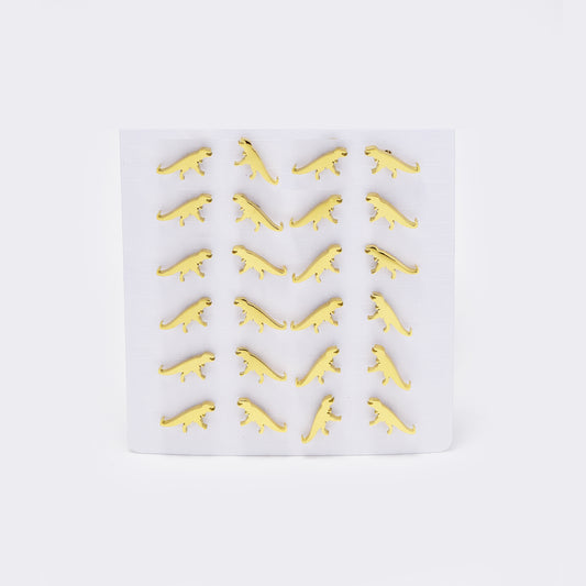 Stainless steel 12 pack dinosaur studs - SSYPK5421