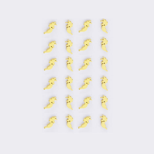 Stainless steel 12 pack cocatoo studs - SSYPK5422