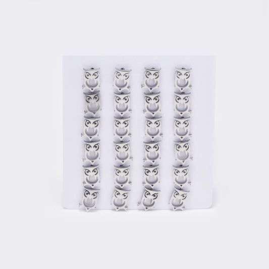 Stainless steel 12 pack owl studs - SSYPK5430