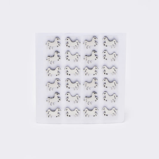 Stainless steel 12 pack horse studs - SSYPK5432