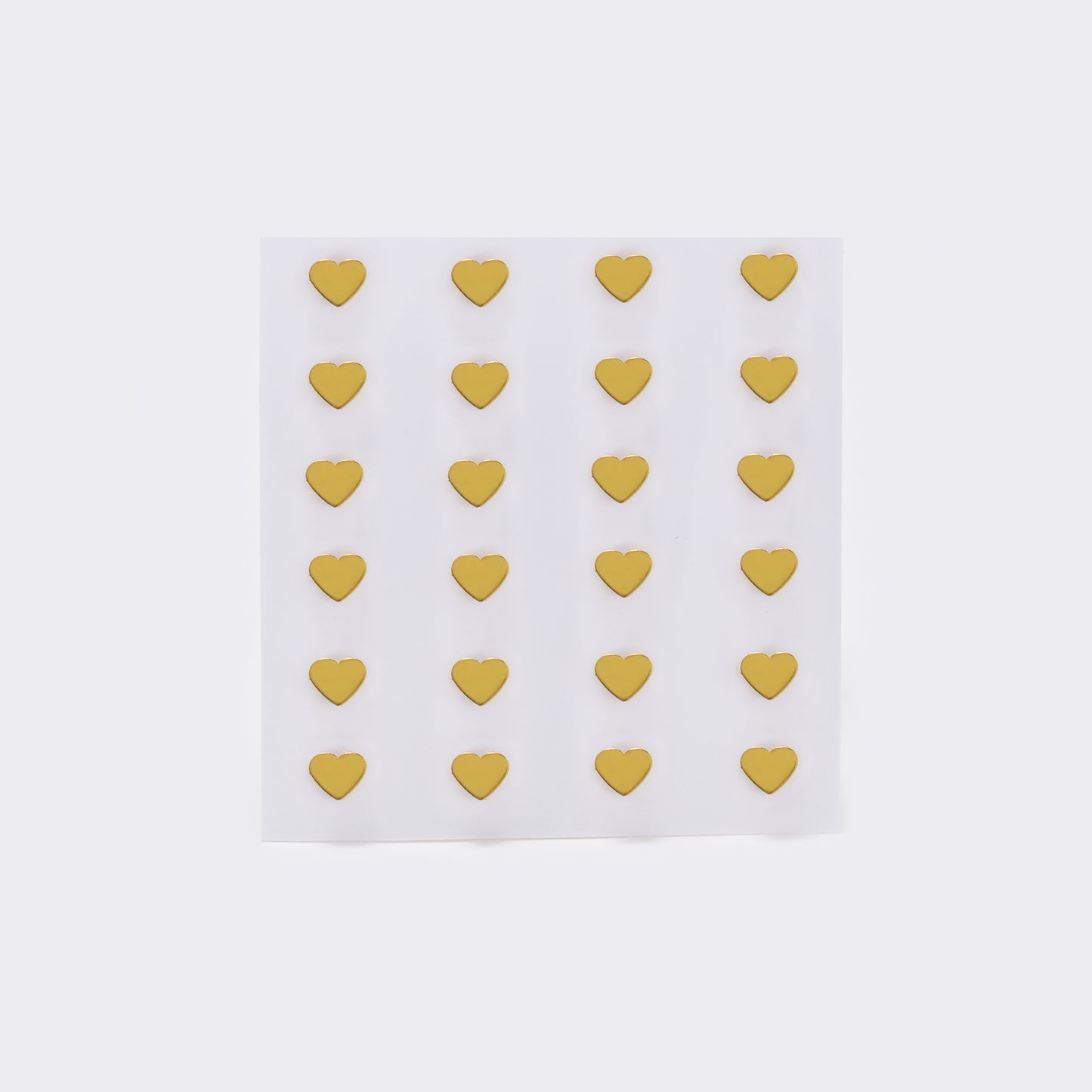 Stainless steel small heart 12 pack gold studs - SSYPK5529