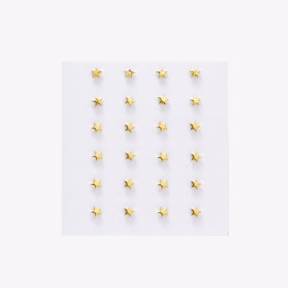 SSYPK6564 - St Steel 12 pack 4mm star studs