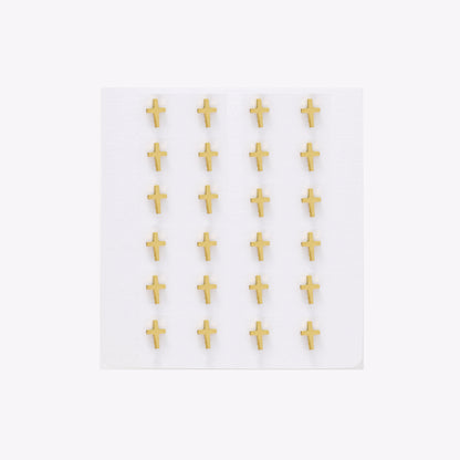 SSYPK6565 - St Steel 12 pack 6.5mm x 4.5mm cross studs