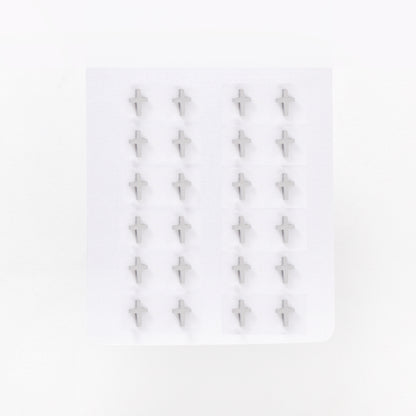 SSYPK6565 - St Steel 12 pack 6.5mm x 4.5mm cross studs