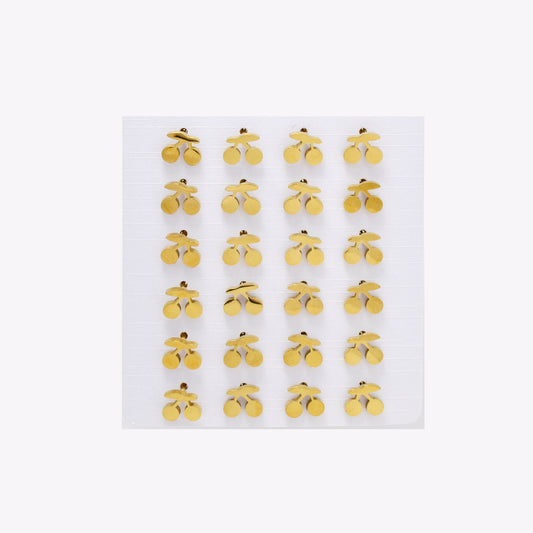SSYPK6566 - St Steel 12 pack 6.5mm x 7.5mm cherry studs