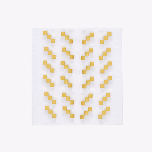 SSYPK6567 - St Steel 12 pack 11mm x 3.5mm geometric bar studs