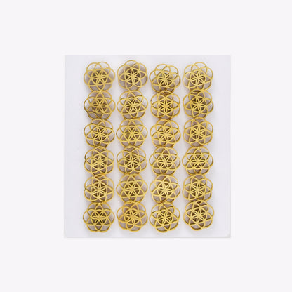 SSYPK6571 - St Steel 12 pack 11mm flower circle studs