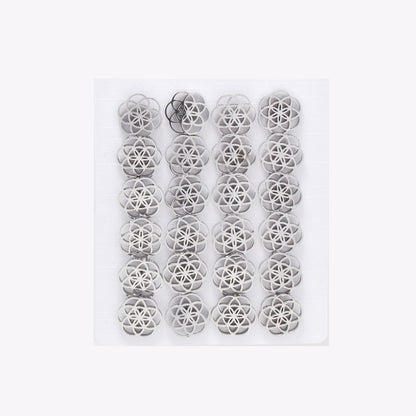 SSYPK6571 - St Steel 12 pack 11mm flower circle studs