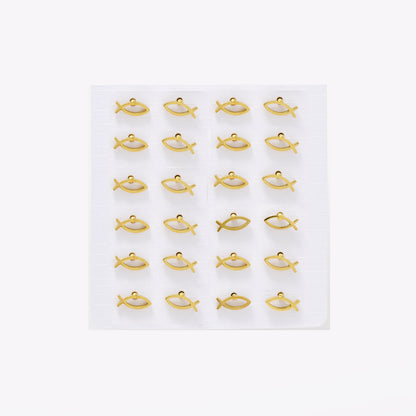 SSYPK6573 - St Steel 12 pack 9mm x 3.5mm fish studs