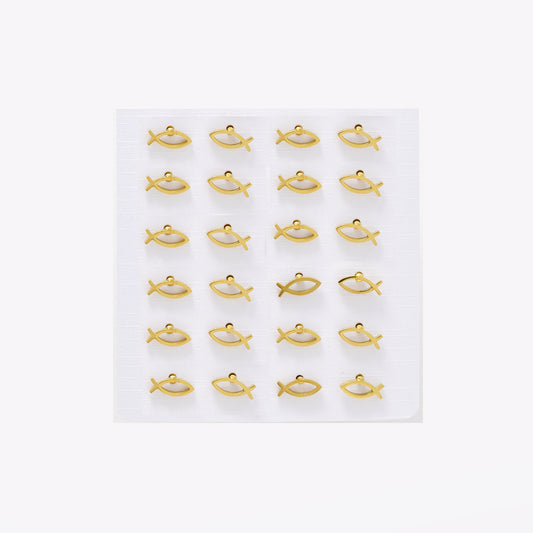 SSYPK6573 - St Steel 12 pack 9mm x 3.5mm fish studs