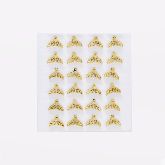 SSYPK6574 - St Steel 12 pack 8mm x 10mm whale tale studs