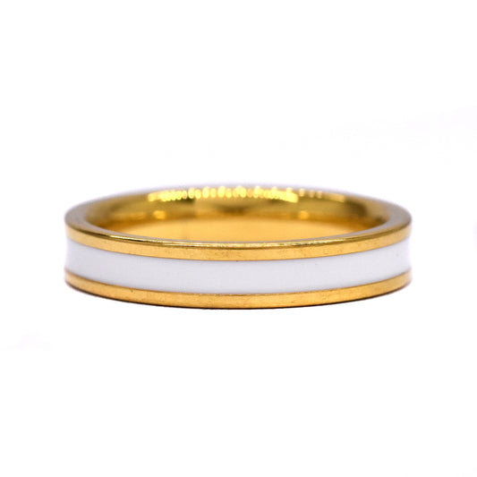 Stainless steel enamel insert ring