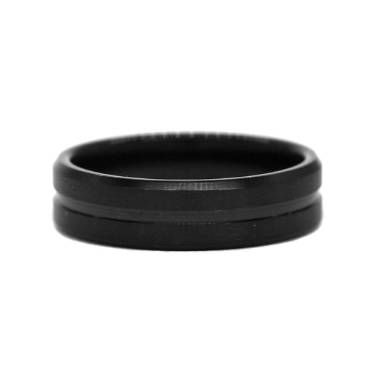 Stainless steel matte and shiny finish ring - SSYR2259-X