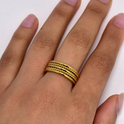 Steel rope wide band and rope ring - SSYR5645