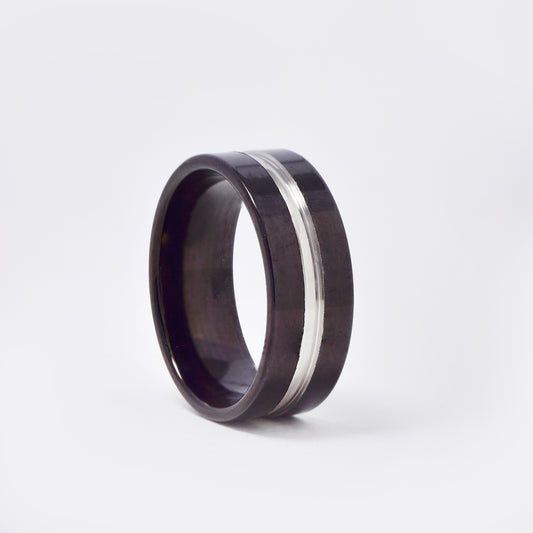 SSYR5904 - Steel 8mm two tone ring