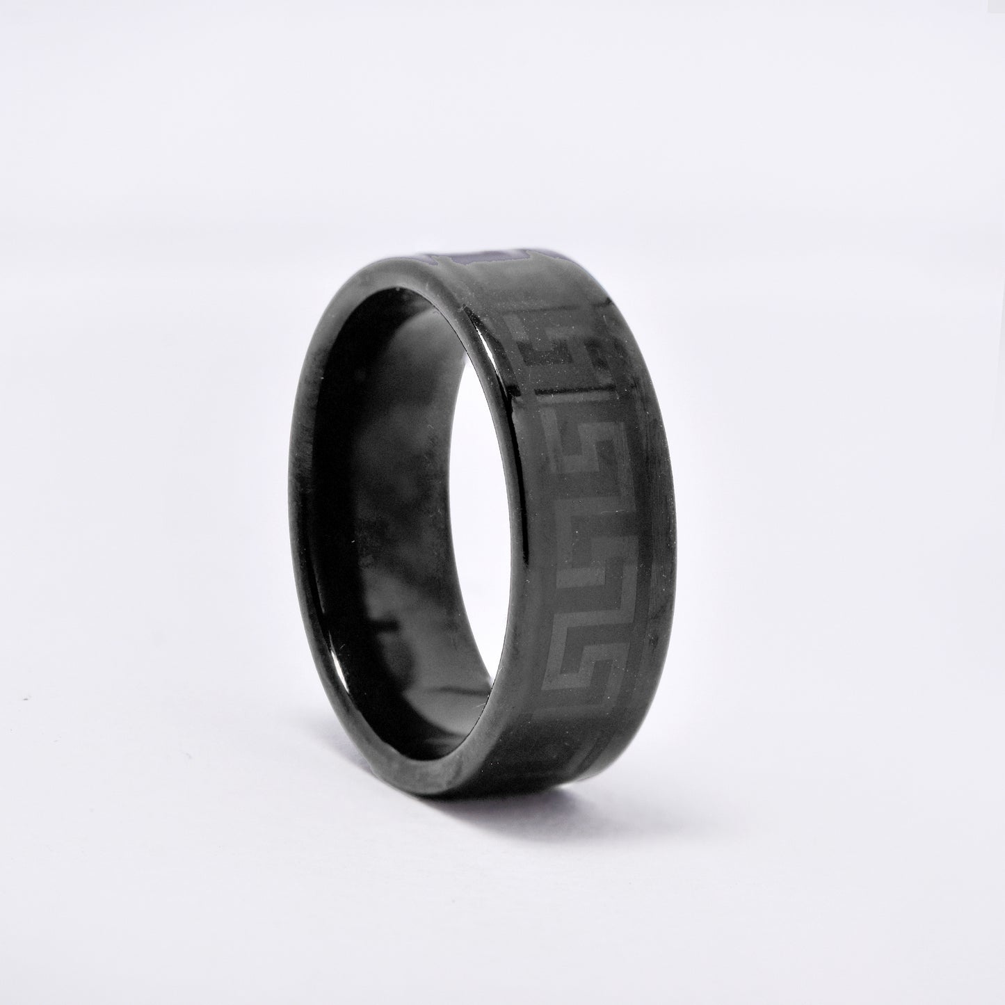 SSYR5906 - Steel 8mm band with Grecian pattern