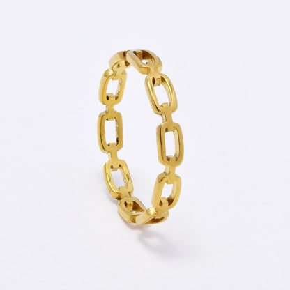 SSYR6108 - St Steel oval link ring