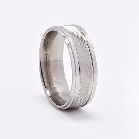 SSYR6620 - St Steel 8mm ribbed center band