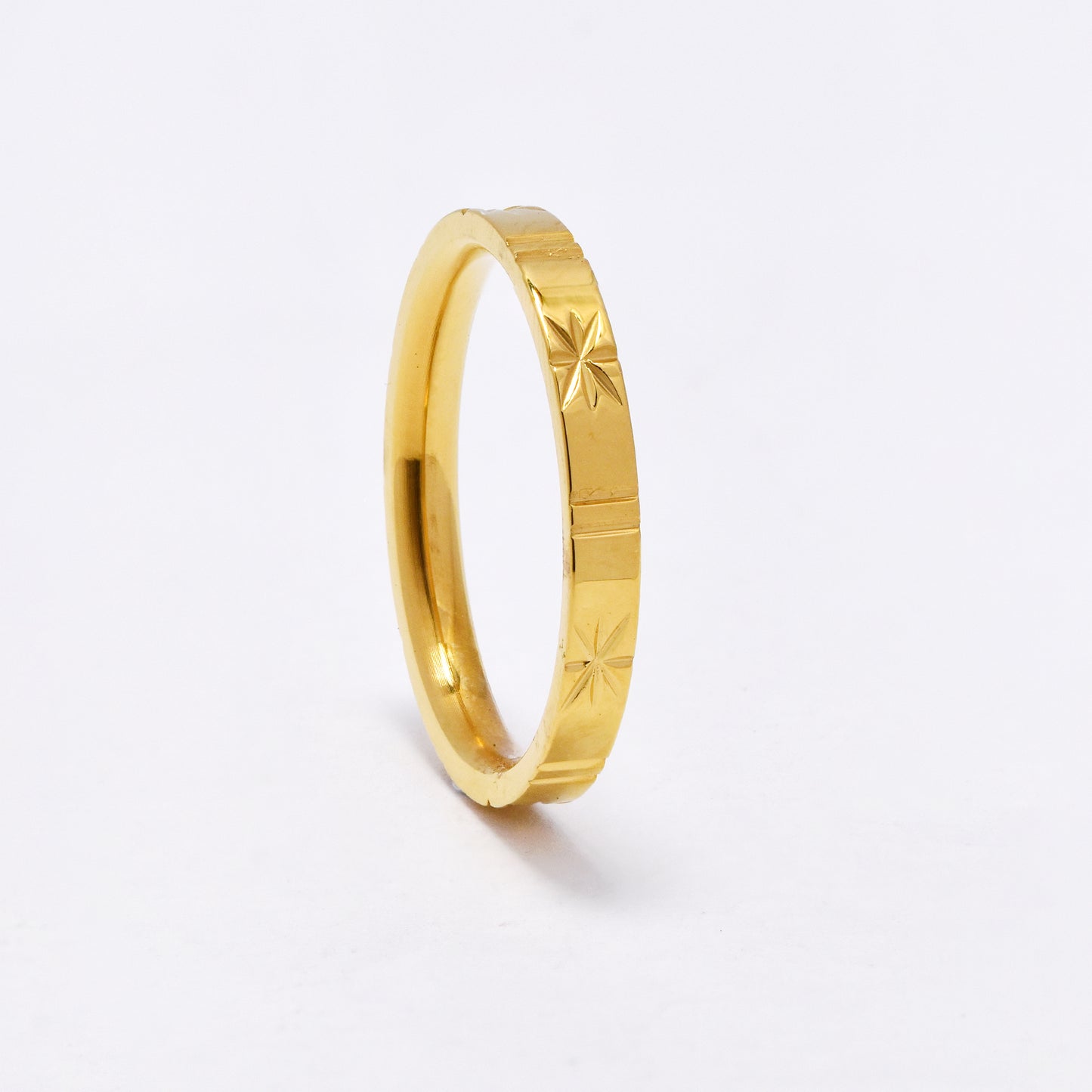 SSYR6872 - Steel starburst & line ring