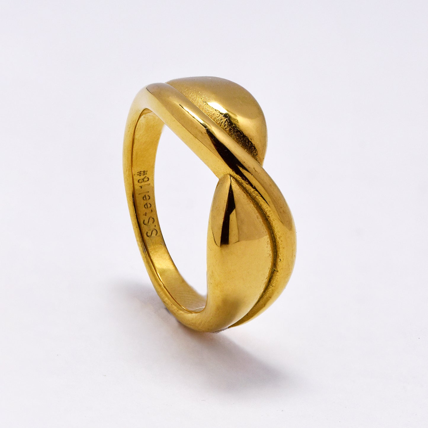 SSYR7025 - Steel 8mm cross-over ring