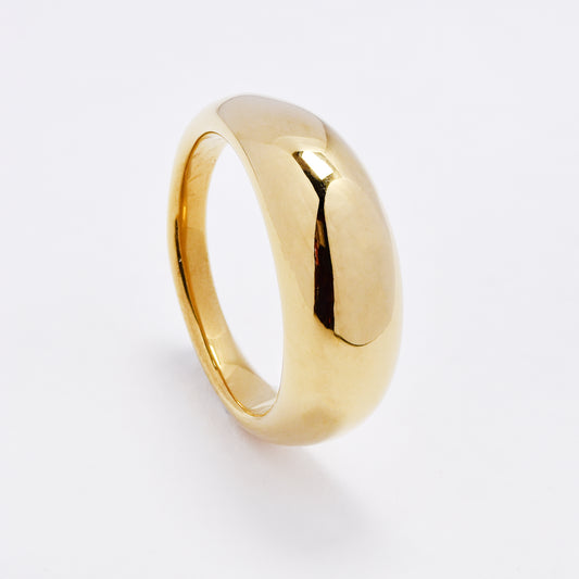 SSYR7026 - Steel 7.5mm width dome ring