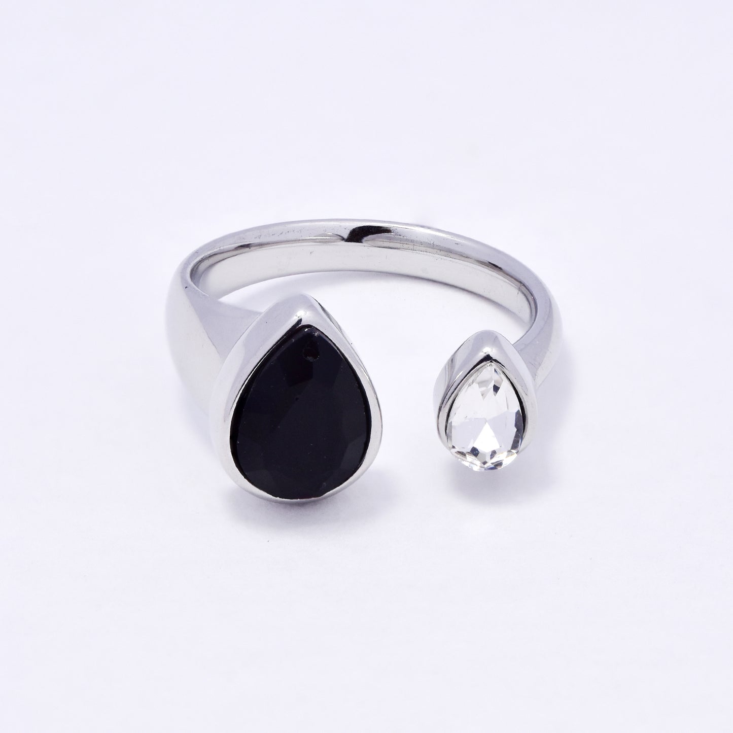SSYR7072 - Steel 11.5 double teardrop open ring