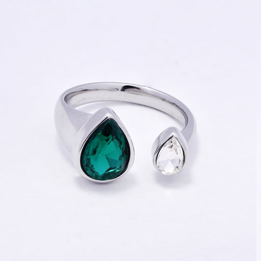 SSYR7072 - Steel 11.5 double teardrop open ring