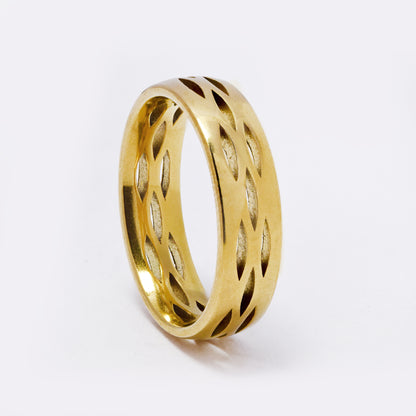 SSYR7404 - Steel 6mm cutout pattern ring